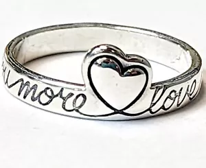 James Avery Silver 925 LOVE YOU MORE ring size 9 - Picture 1 of 5