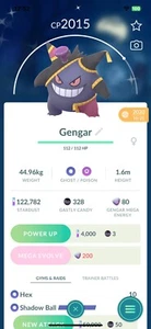 Brillante Gengar usando Halloween Mega Banette Disfraz - Comercio - OFERTA - Imagen 1 de 2