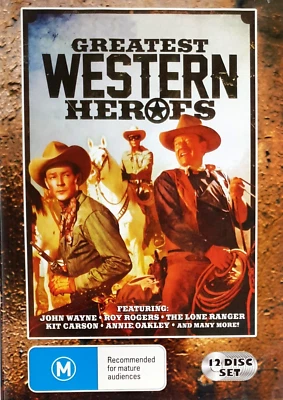 Great Western Heroes DVD (12 Disc Set) John Wayne, Roy Rogers, Kit Carson NEW - Image 1 of 2