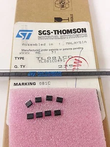 10 pieces TL081CD GENERAL PURPOSE J-FET SINGLE OP AMP SO-8 NEW ~  - Picture 1 of 4