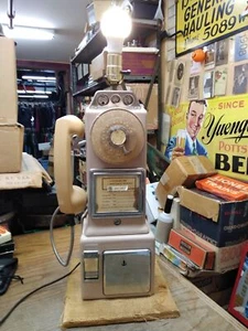 Vtg Automatic Electric Company Rotary Dial Pay Telephone Lamp 3 Coin Slot Works! - Picture 1 of 21