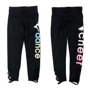 Justice Girls Athleisurewear Active Sports Leggings Dance Cheer 8 10 14 - Picture 1 of 9