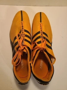 ADIDAS 2007 ADISTAR DEMOLISHER CLEATS 14 US ORANGE RUNNING ZIPPER METAL 114510 - Picture 1 of 23