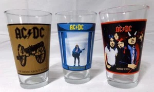 ACDC 2010 3 Piece Drinking Tumbler Glass Set - Picture 1 of 7