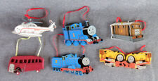 Vintage 6 Wood Thomas Bill/Ben Harold Bertie Toby Holiday Tree Train Ornaments