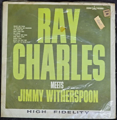 RAY CHARLES meets JIMMY WITHERSPOON ~ LP SHRINK PRICE 1963 ~ VG+/EX - Image 1 of 4