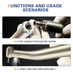 Dental led 1:1 Contrangulo con Contra Angle Handpiece interno water spray - Imagen 1 de 8