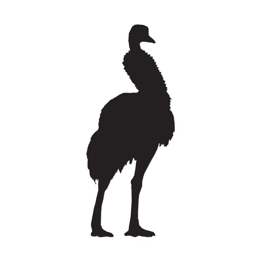 SOUTHERN DECALZ Emu Ostrich - Vinyl Decal Sticker - Multiple Color & Sizes - ebn267