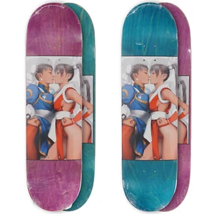 JK Industries 8.5" Chun Li Versus Mai Shiranui Hook-Ups Skateboard Deck - Picture 1 of 7