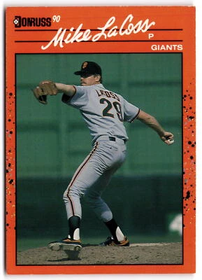 1990 Donruss #652 Mike LaCoss - Image 1 of 2