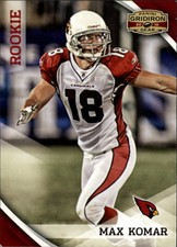 2010 Panini Gridiron Gear Football Card #223 Max Komar Rookie