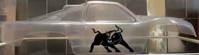 Vinyl paint masking, stencil, decal for RC bodies (Angry Bull Set) - Image 1 of 4