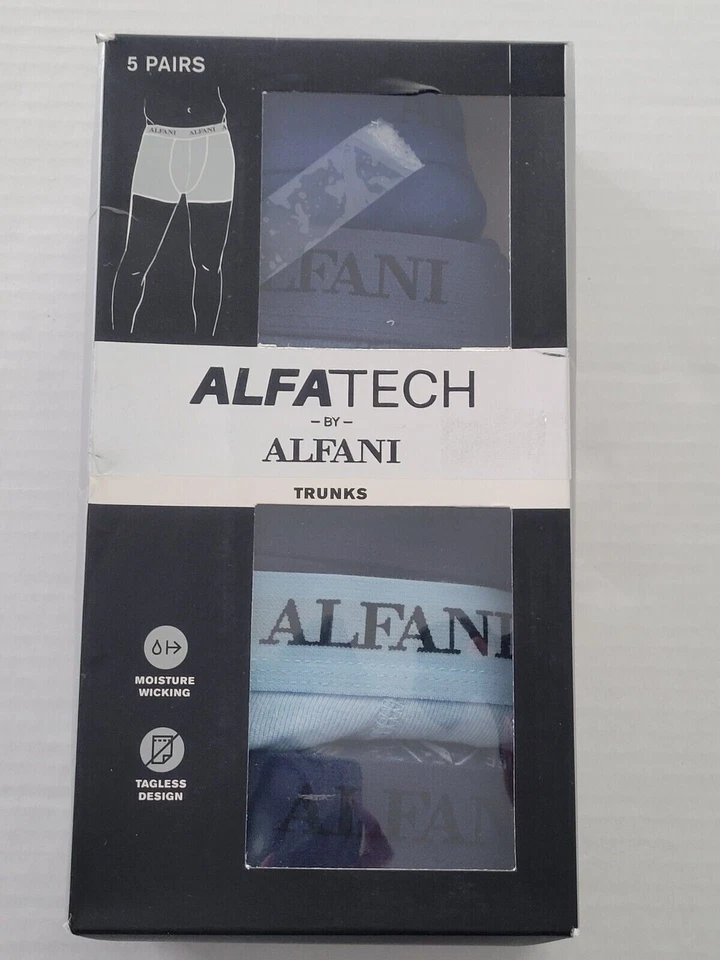 Alfani Hombre 5-Pk. Ropa interior baúl que absorbe la humedad color azul talla XL Foto 1 de 1