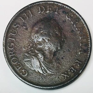 LOT#630    1799 GEORGE III  HALF PENNY - Picture 1 of 4