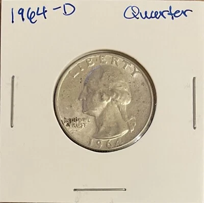 Washington Quarter 1964 D - Image 1 of 2