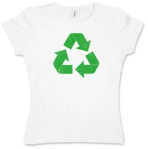 SCHWARZES VINTAGE RECYCLE LOGO IV THE BIG BANG THEORY WOMAN T-SHIRT - Sheldon Cooper - Bild 1 von 2
