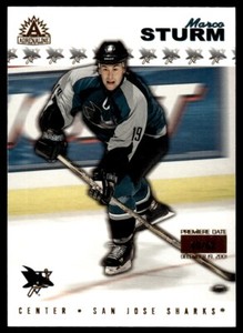 2001-02 Pacific Adrenaline PREMIERE DATE Marco Sturm San Jose Sharks #171