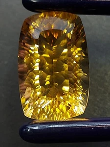 Stellar quality citrine gemstone - faceted natural Citrine 21.65 CTS - Picture 1 of 10