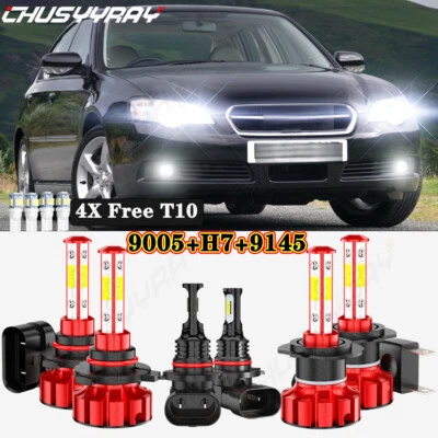 Faros LED de 6X 6000K para Subaru Legacy 2008-2009 haz alto/bajo + luz antiniebla Foto 1 de 4