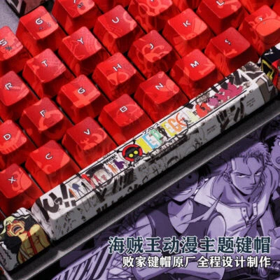 Anime Keycaps Luffy ONE PIECE Theme Key Cap Full Set For Cherry MX keyboard - Image 1 of 4