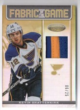 2012-13 Panini Certified Fabric of the Game Mirror Gold Prime Kevin Shattenkirk