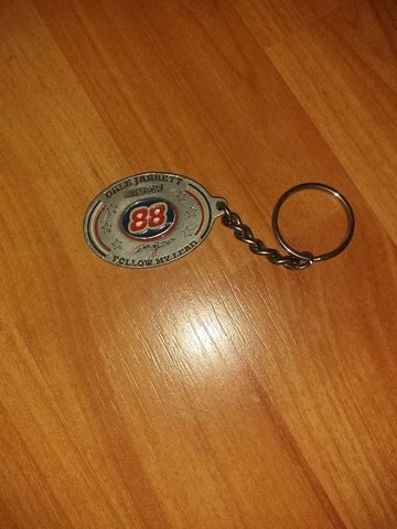 Dale Jarrett Keychain #88 Nascar Follow My Lead Solid Fine Pewter 1998 Cover
