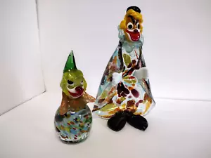 Vintage Murano Glas Clown Bonboniere & Briefbeschwerer Kombi Posten Schale, Aschenbecher - Bild 1 von 15