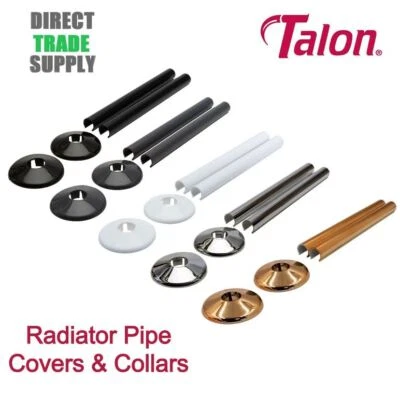 Talon Snappit 15mm Radiator Tail Kits Pipe Cover & Collar Sets Various Colours - Image 1 of 2