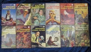 12 ASTOUNDING SCIENCE FICTION 1957 COMPLETE - UK EDITION - ** PAPERBACK - Picture 1 of 2