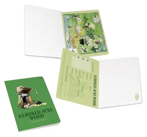 Hundred Acre Wood Winnie the Pooh Passport Notebook Notepad - Picture 1 of 3