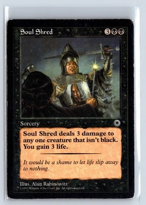 SOUL SHRED – MTG Magic the Gathering Card – Portal – Common - Image 1 of 4