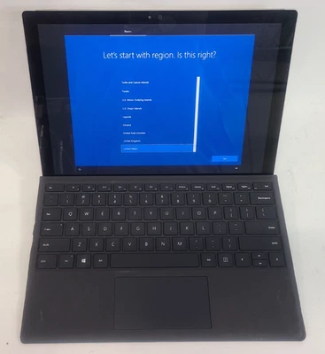 Microsoft Surface Pro 4 12.3" i5-6300U 4GB RAM 128GB SSD Win 10 Pro w/ Keyboard - Image 1 of 4