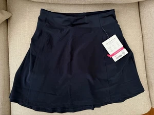 NWT Athleta Girl school day skort short skirt shorts navy girls L 12 - Picture 1 of 5