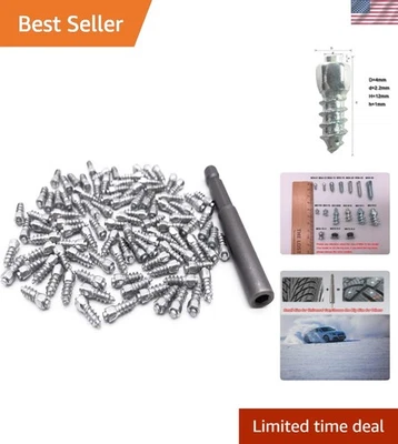 Tornillo de carburo de 12 mm para neumáticos clavos de nieve antideslizantes/antihielo para coche/móvil de nieve... Foto 1 de 4