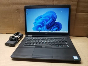  Dell Latitude E5470 14" i5-6300u VPro@2.40GHz 8GB RAM 256 SSD. wind11 - Picture 1 of 6
