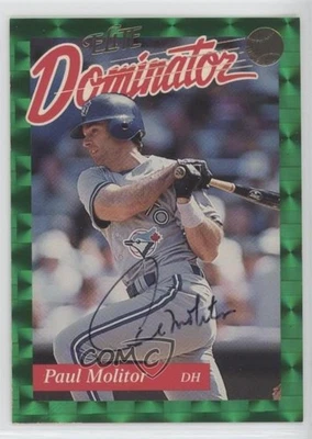 1993 Donruss Elite Dominator /5000 Paul Molitor (Autograph) #18 HOF - Image 1 of 2