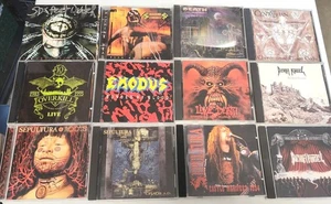 12x Death Metal CDs Job Lot Sepultura Death Angel Exodus Six Feet Under Overkill - Imagen 1 de 23