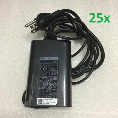 LOT OF 25 Genuine Dell AC Adapter HA65NM170 20V 3.25A 65W USBC DM1WCF FREE SHIP - Image 1 of 3