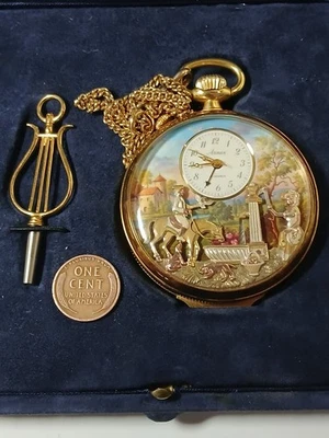 Fully Functional Arnex Reuge Automation Musical Pocket Watch with Box and Papers - Image 1 of 4