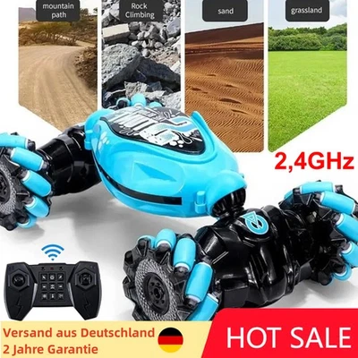 Ferngesteuertes Auto mit Handsteuerung 2,4GHz RC Offroad 4WD Crawler Stunt Car - Bild 1 von 4