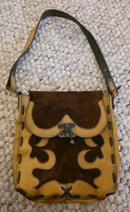 VINTAGE LEATHER/ SUEDE PURSE - Picture 1 of 6