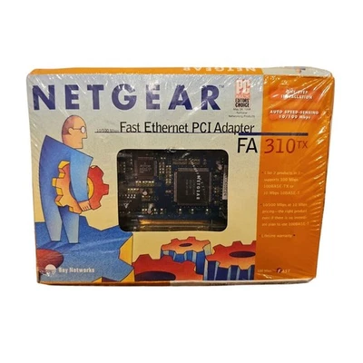 NETGEAR 10/100 Mbps Fast Ethernet PCI Adapter FA310TX Sealed - Image 1 of 3