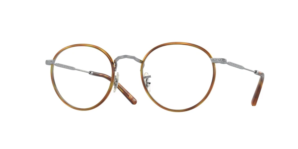 OLIVER PEOPLES OV1308 5063 Carling 拉丝银色琥珀色 48 毫米男女通用眼镜 — 第 1/1 张图片