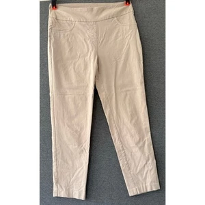 Ruby Rd | Women's Pull On Stretch Khaki Tan Dress Workwear Pants | 10 - Picture 1 of 3