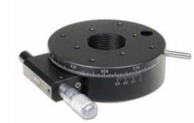 New! Qioptiq “Linos” RT-90 360° Rotary Stage w/Mitutoyo 148-104 Micrometer - image 1 of 4