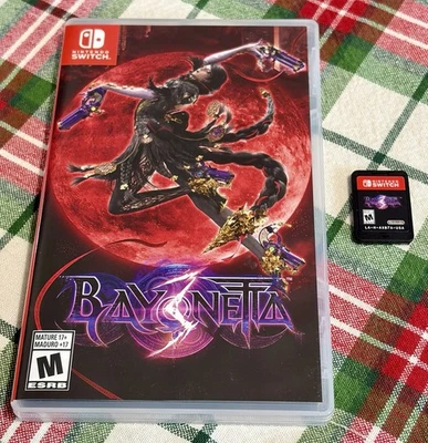 Bayonetta 3 - Cartucho de juego Nintendo Switch y estuche con arte - Probado/Funciona Foto 1 de 3
