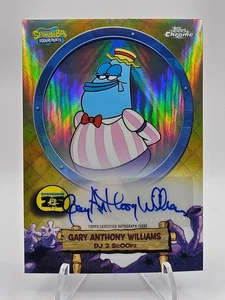 2025 Topps Chrome SpongeBob Gary Anthony Williams DJ 2 ScOOpz Auto - Picture 1 of 2
