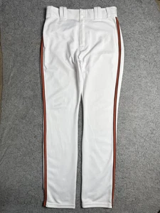 MLB Baseball Pants Mens 35-38x35 White Orange Nike Authentic Collection USA - Picture 1 of 14