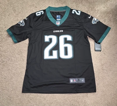 Camisetas para hombre Saquon Barkley #26 Eagles cosidas negras Foto 1 de 2