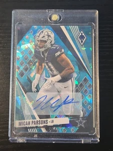 2023 Panini Phoenix Blue Ice Auto 2/15 Micah Parsons #96 RARE SSP - Picture 1 of 2